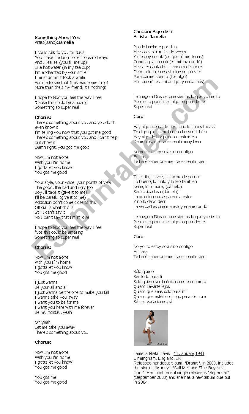something about you worksheet