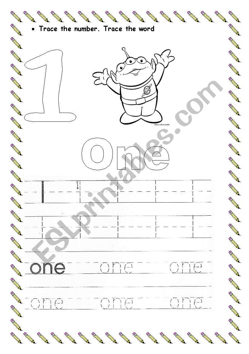 One worksheet