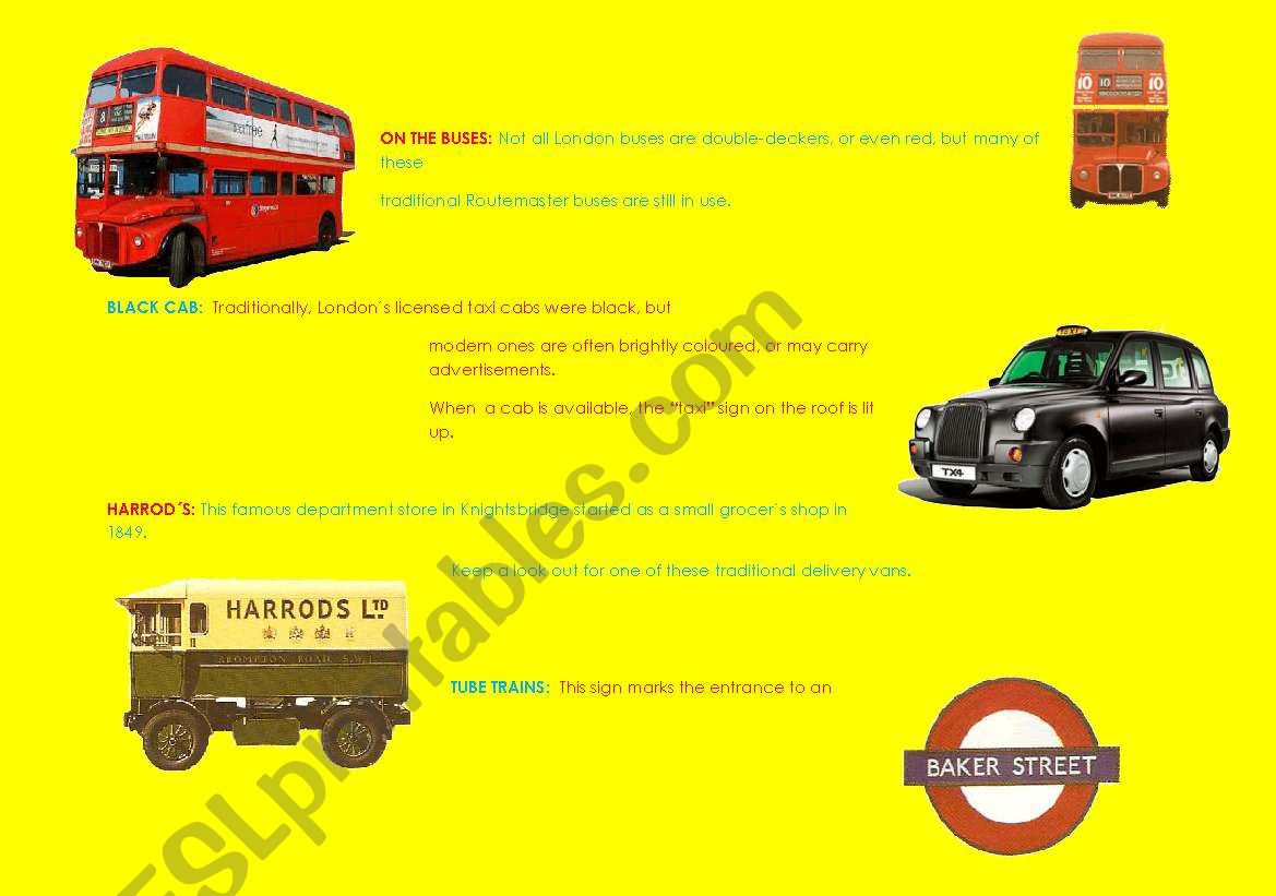 Symbols of London- Part 2 worksheet
