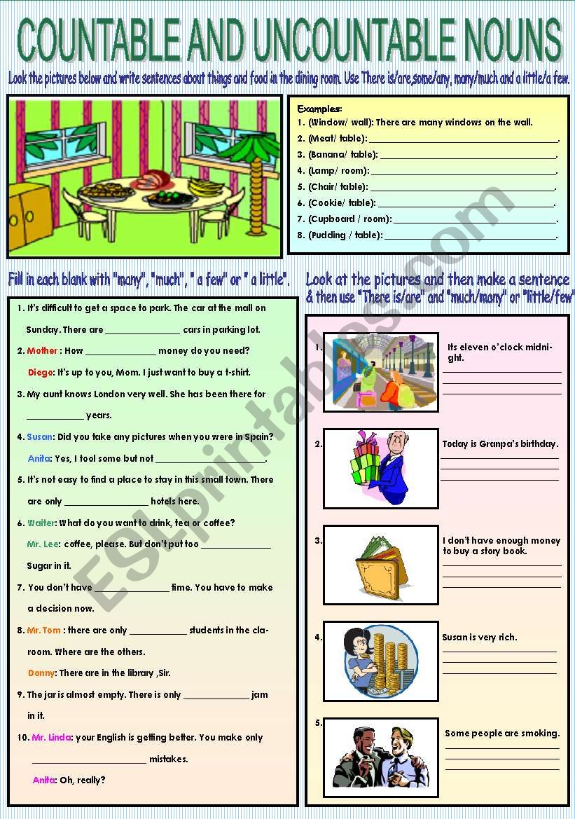 Countable and Uncountable nouns