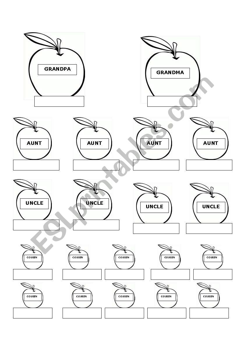 Family Tree worksheet