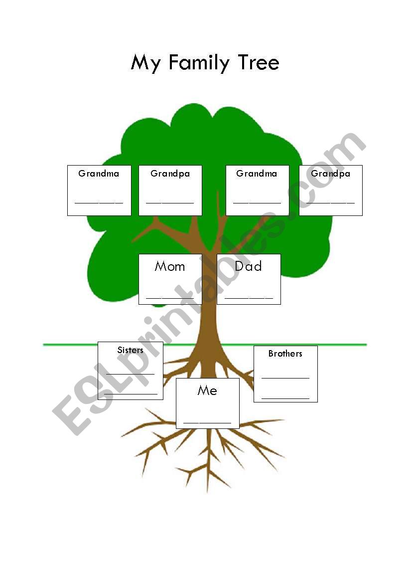 Family Tree worksheet