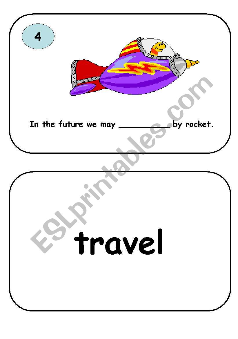 Future Flash Cards 4 of 12 worksheet