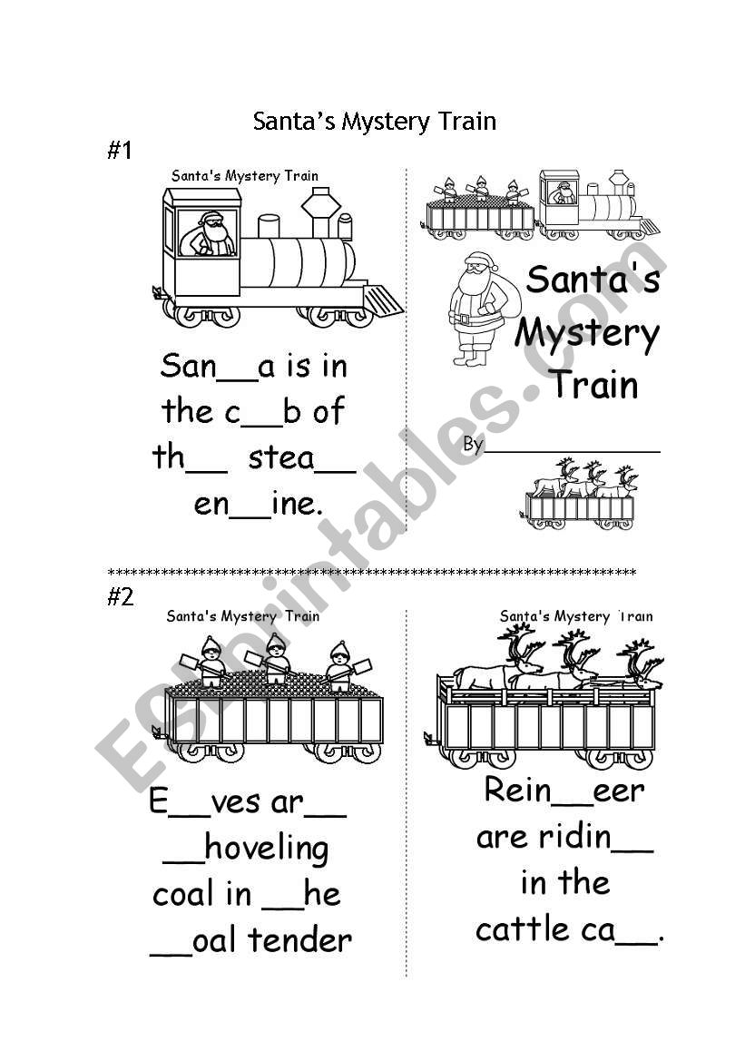 Santas Train worksheet