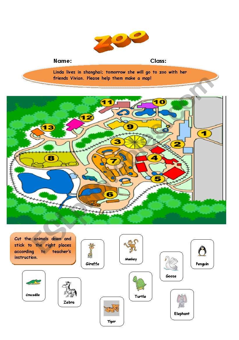 zoo worksheet