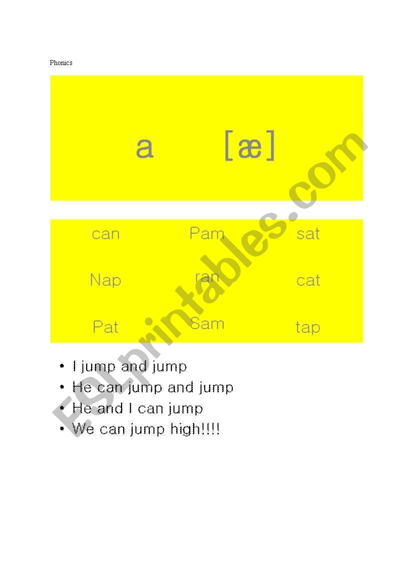 phinics worksheet