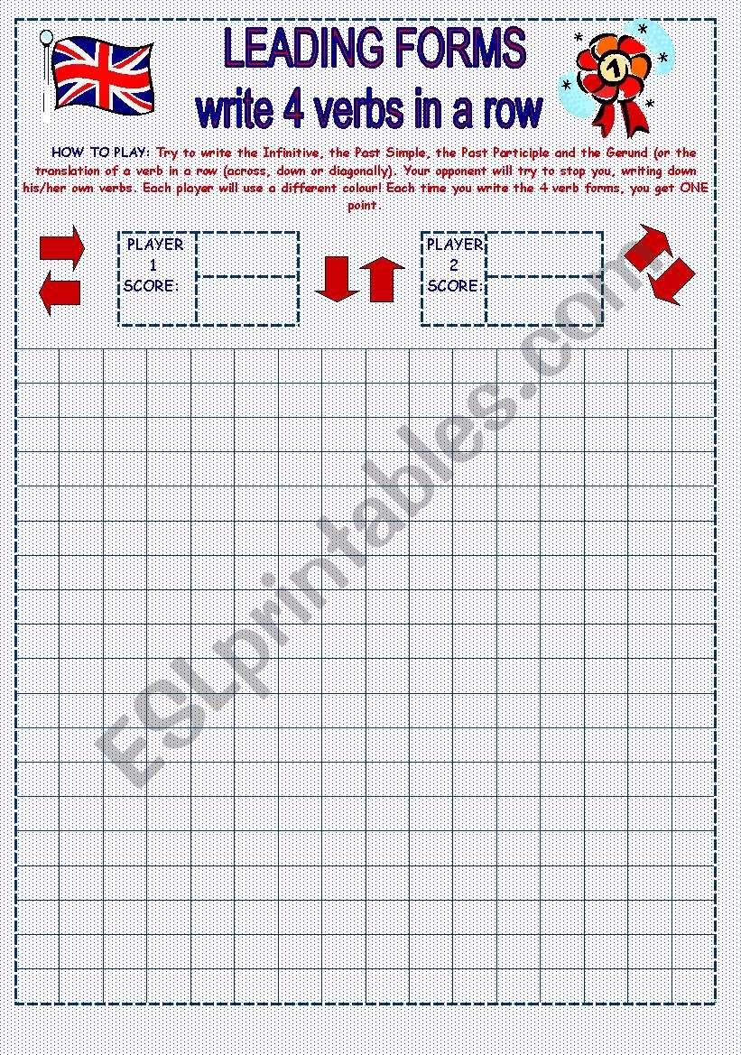 A GAME ON LEADING FORMS worksheet