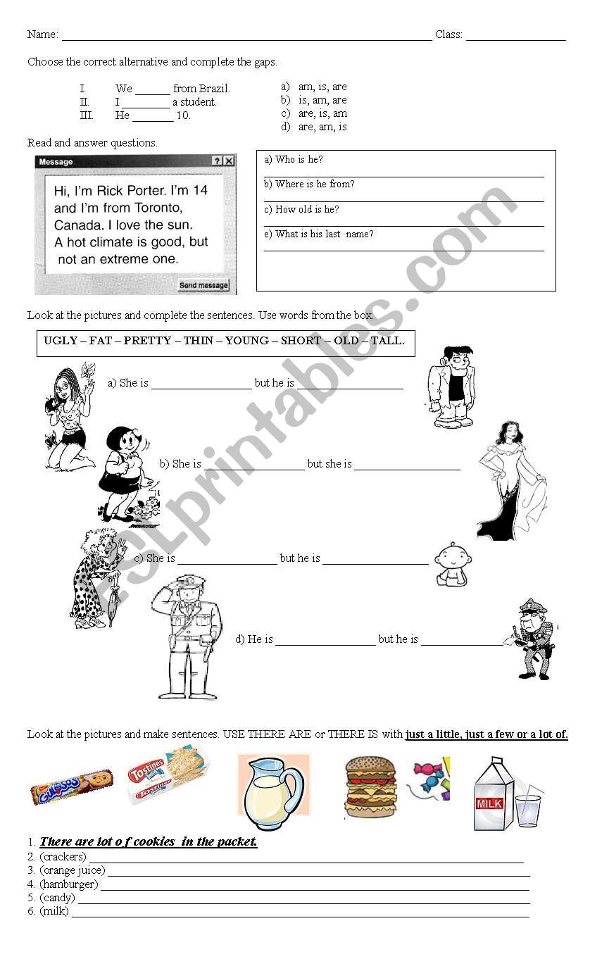 Grammar Activities worksheet