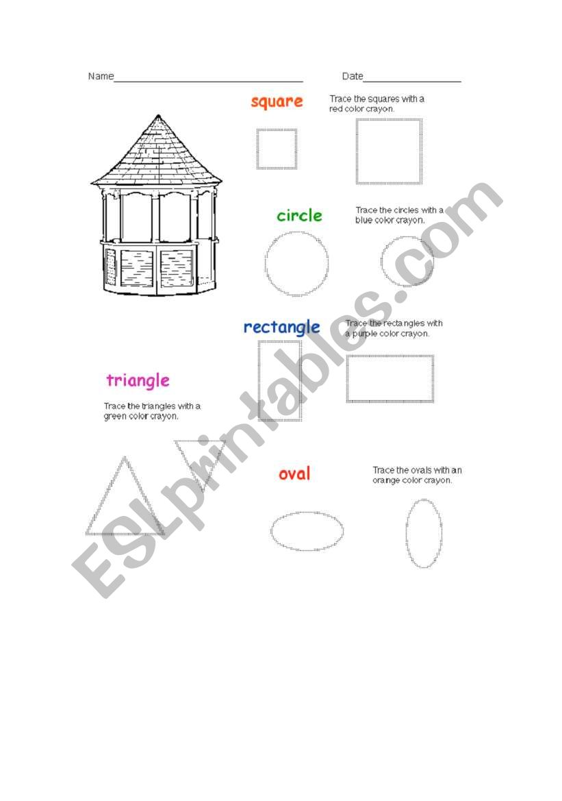 shapes worksheet