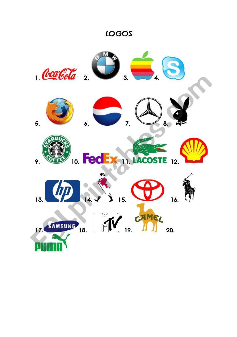 Company Logos-Matching Exercise