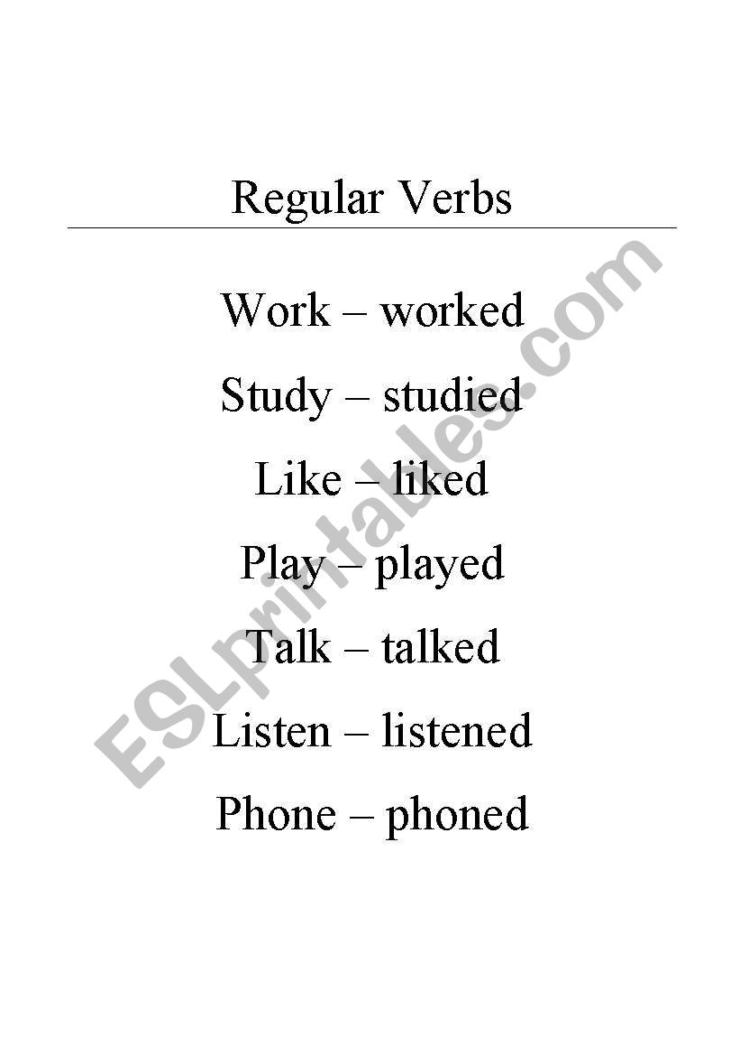 yesterday worksheet