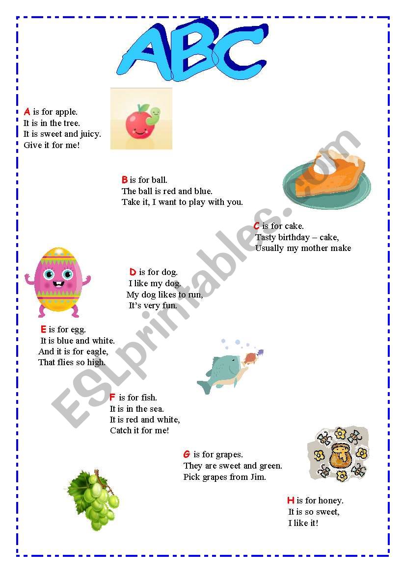 English Alphabet for little children