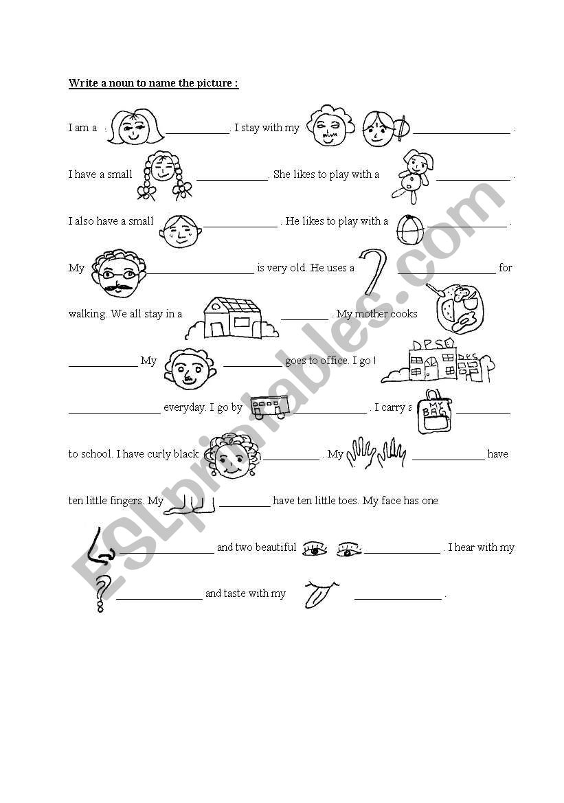 Nouns worksheet