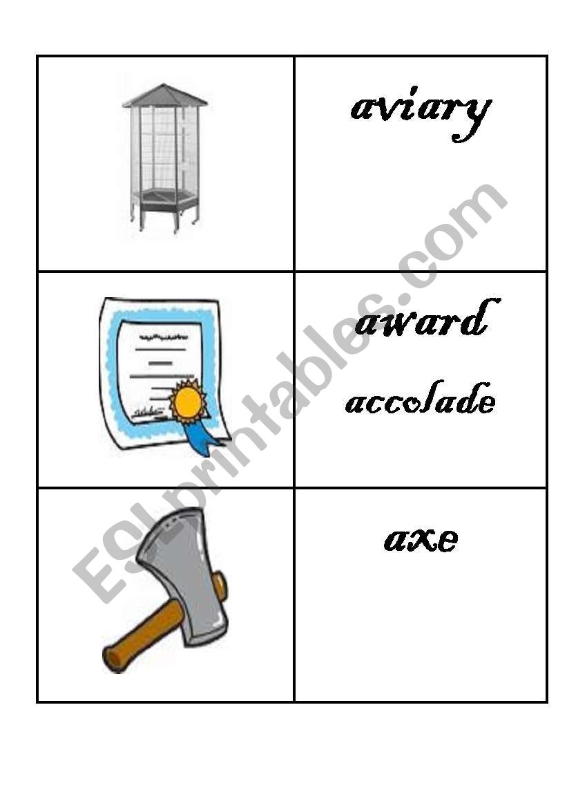 Phonetic Flashcards - Letter A (3)