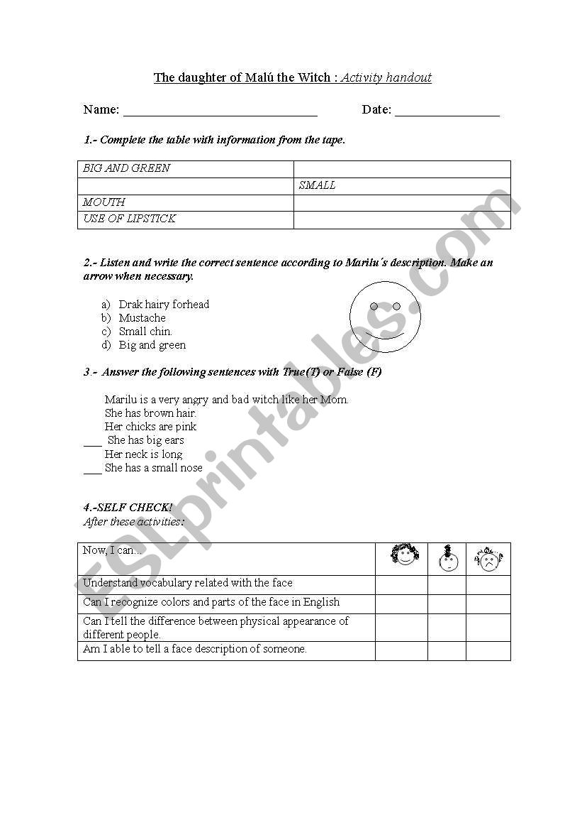 Invent the story worksheet