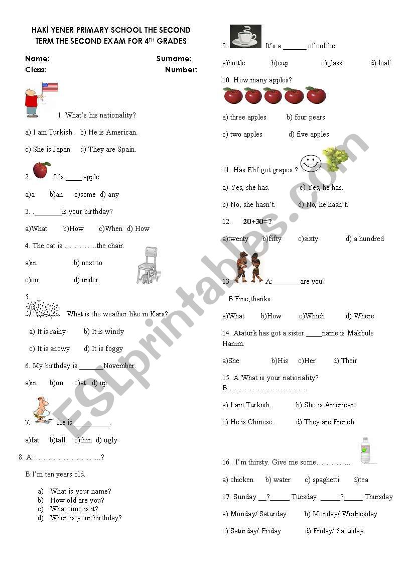 Revision worksheet  worksheet
