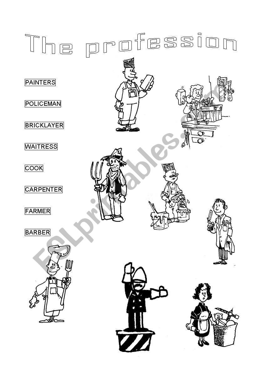 the profession worksheet