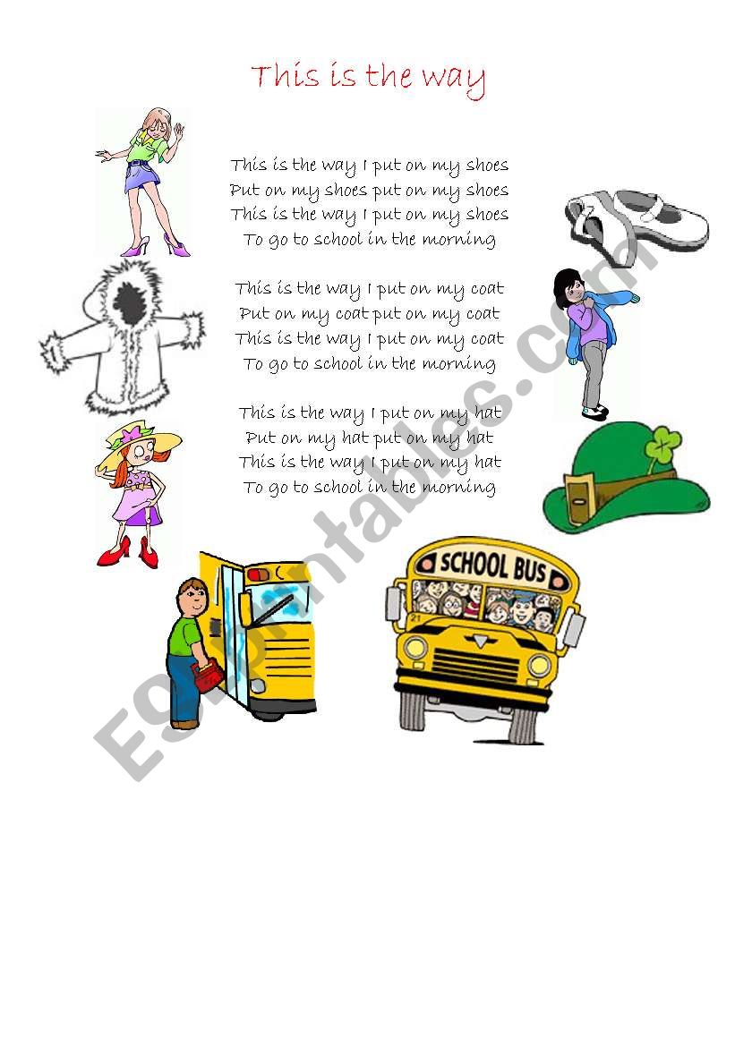 Song Worksheet: This is the way