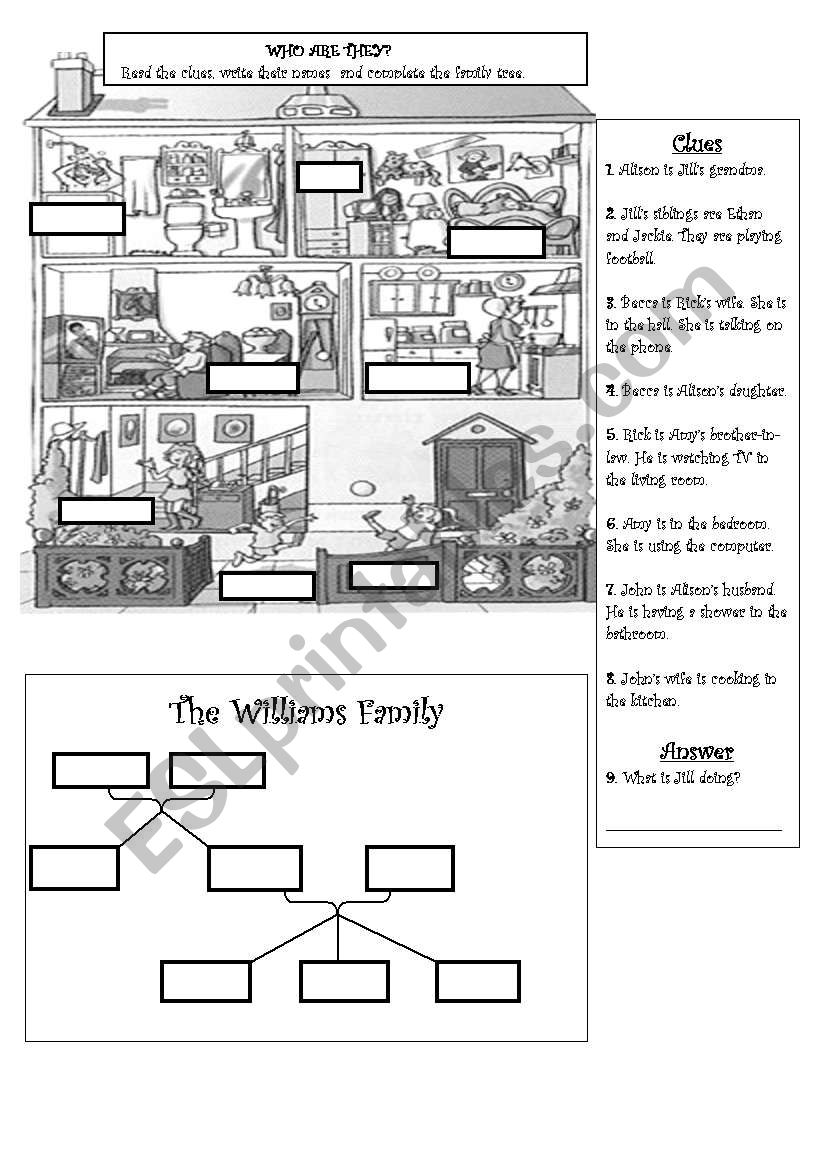 Who are they? worksheet