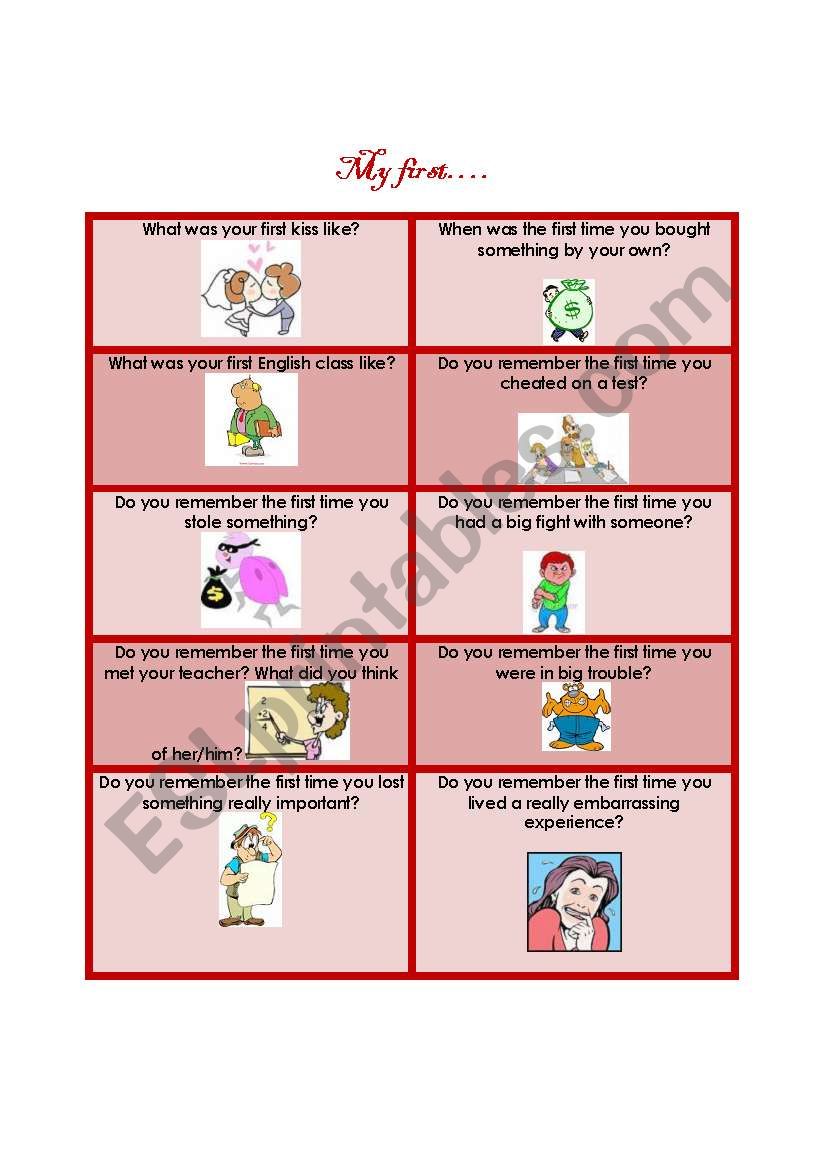 The first.....  worksheet