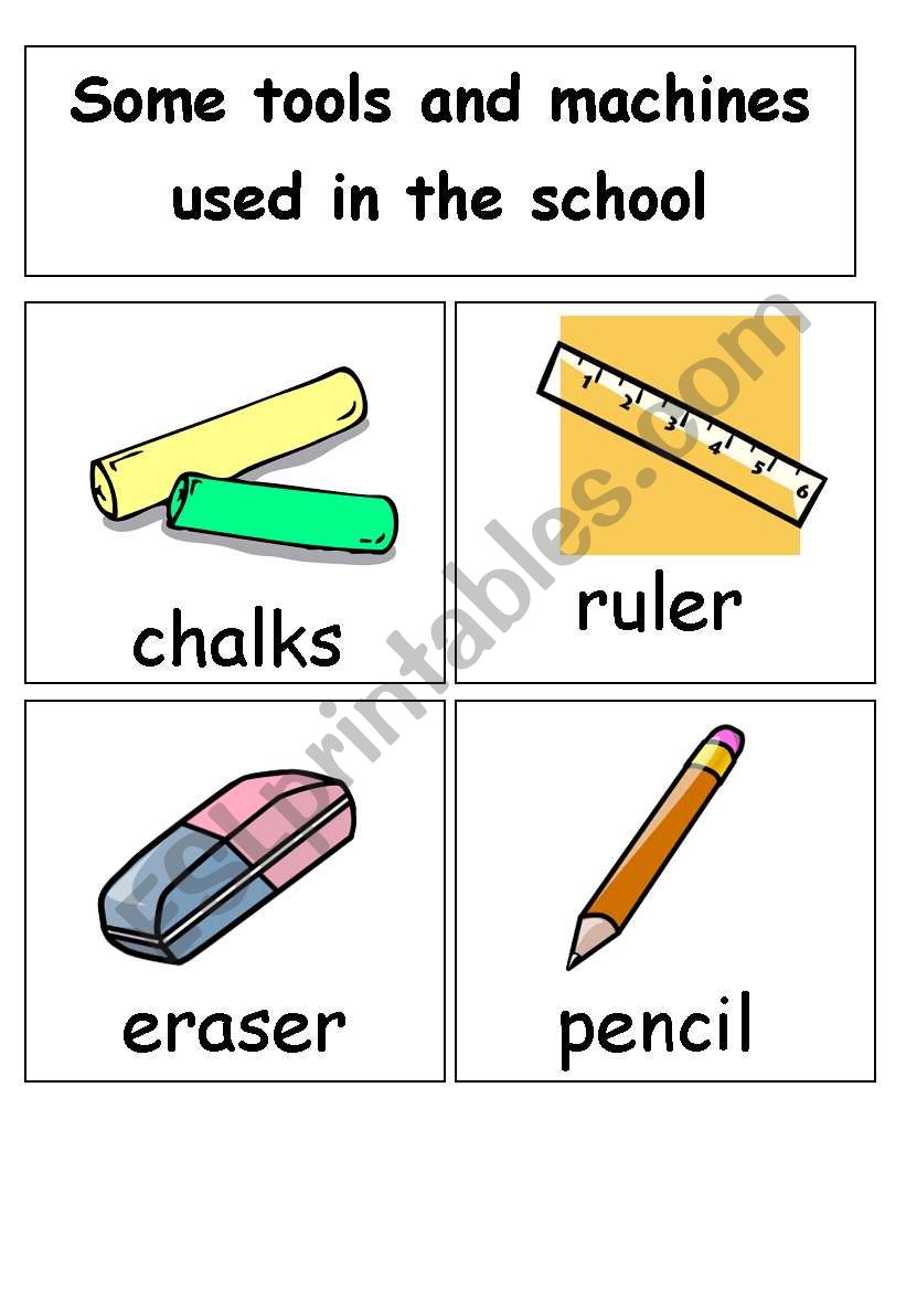 school tools (14cards in one set)