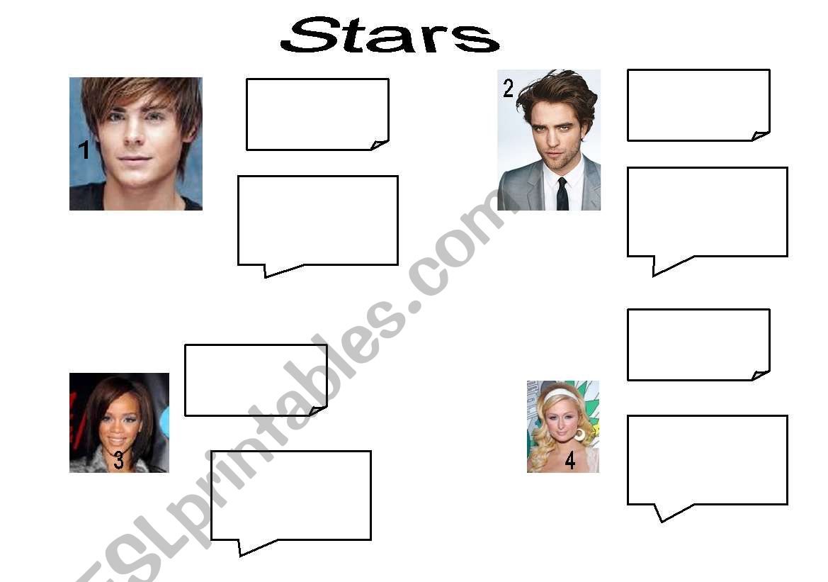 Stars worksheet