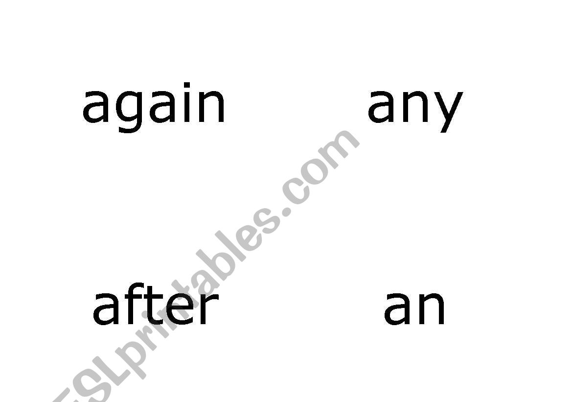 again worksheet