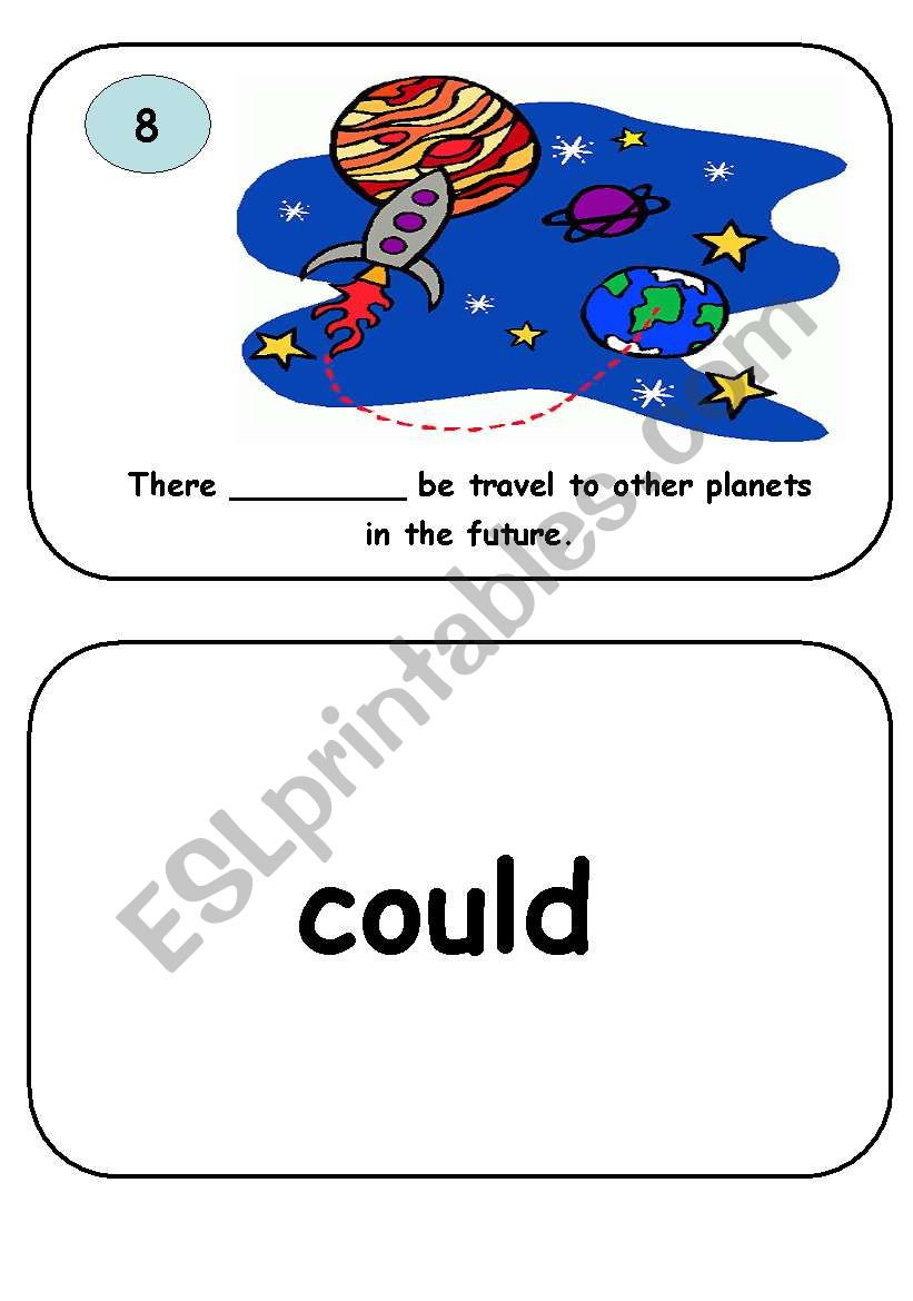 Future Flash Cards 8 of 12 worksheet