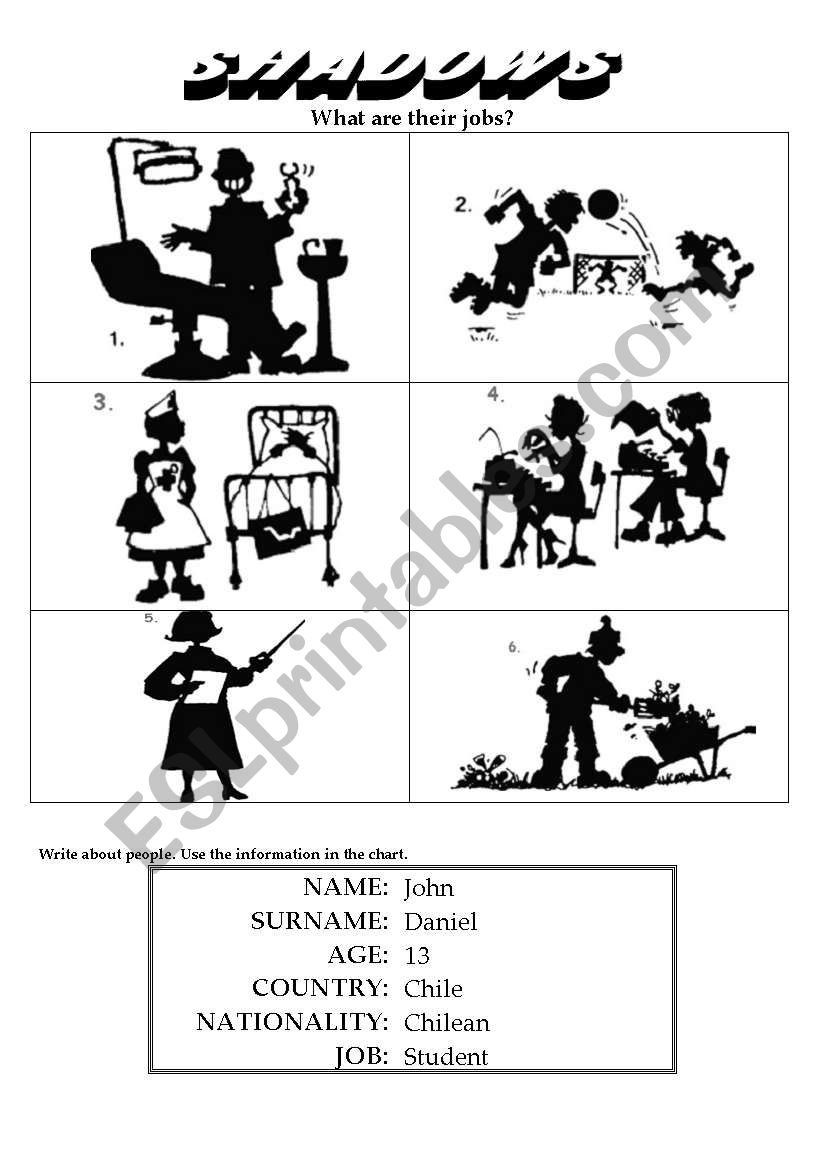 jobs worksheet