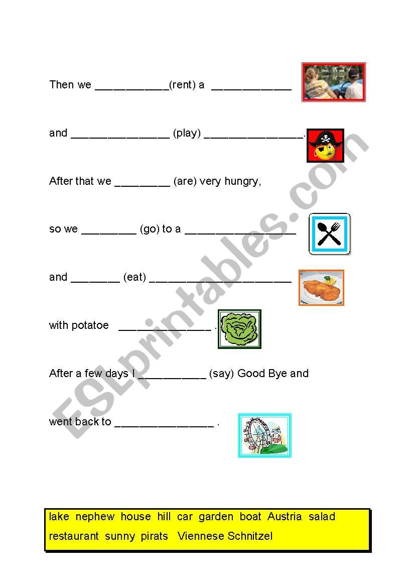 Summer vacation (part 2) worksheet