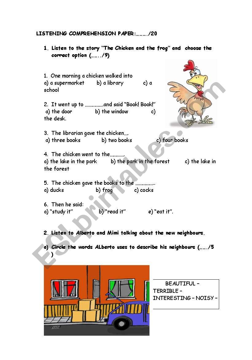 Listening Comprehension for children