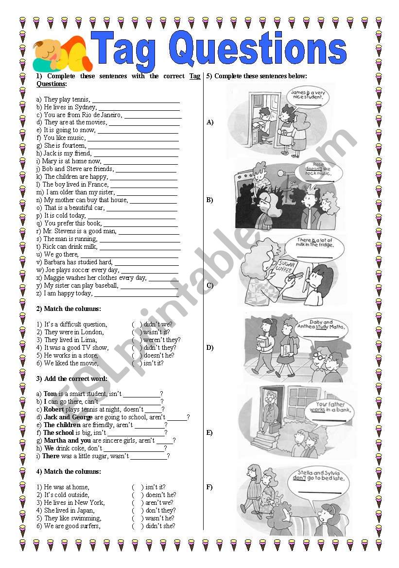 Tag Questions worksheet