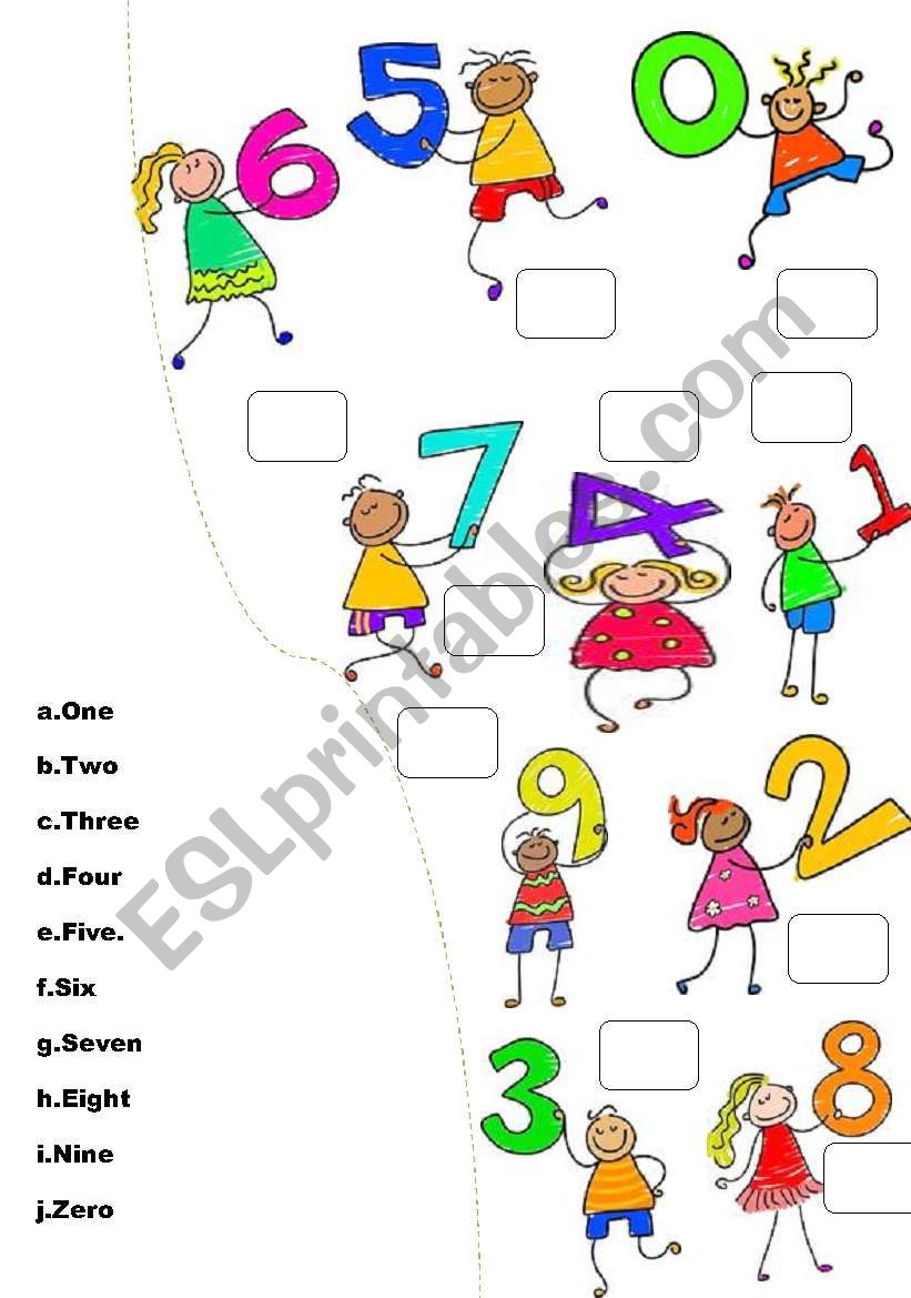 numbers-match-esl-worksheet-by-ilona