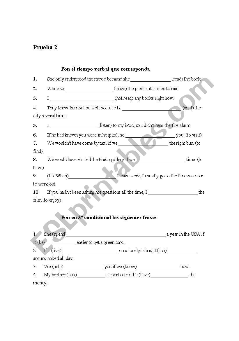 examen worksheet