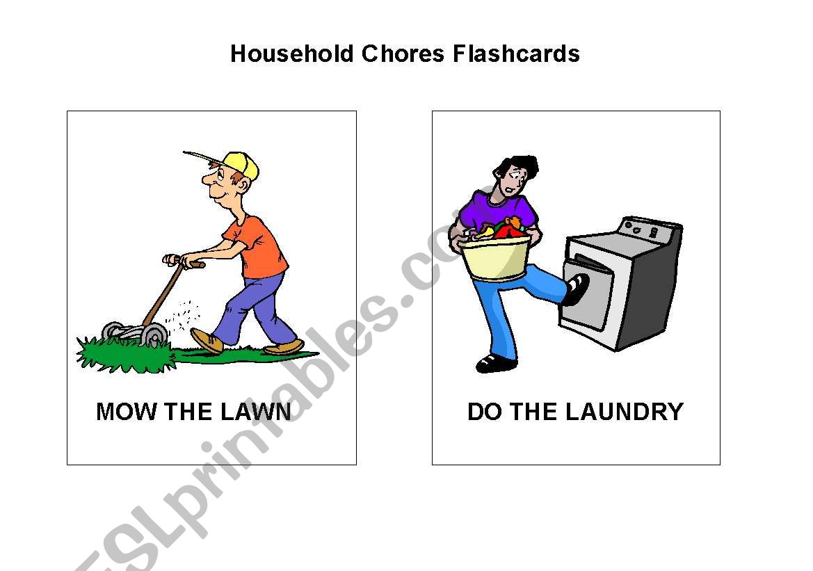 Household Chores worksheet