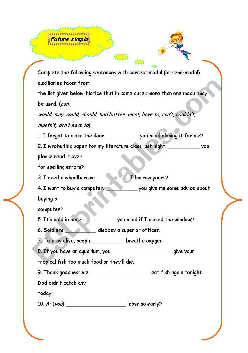 Future Simple worksheet