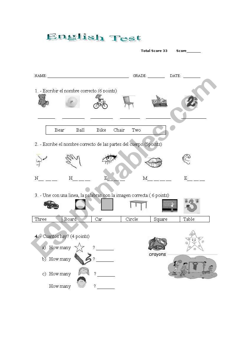 vocabulary worksheet