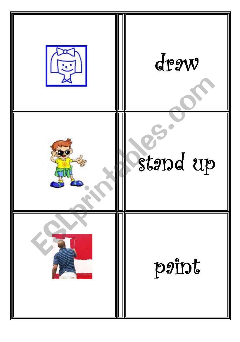 COMMAND CARD (EXTRA SET) worksheet