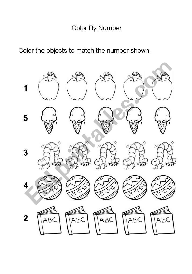 Numbers Exercise worksheet