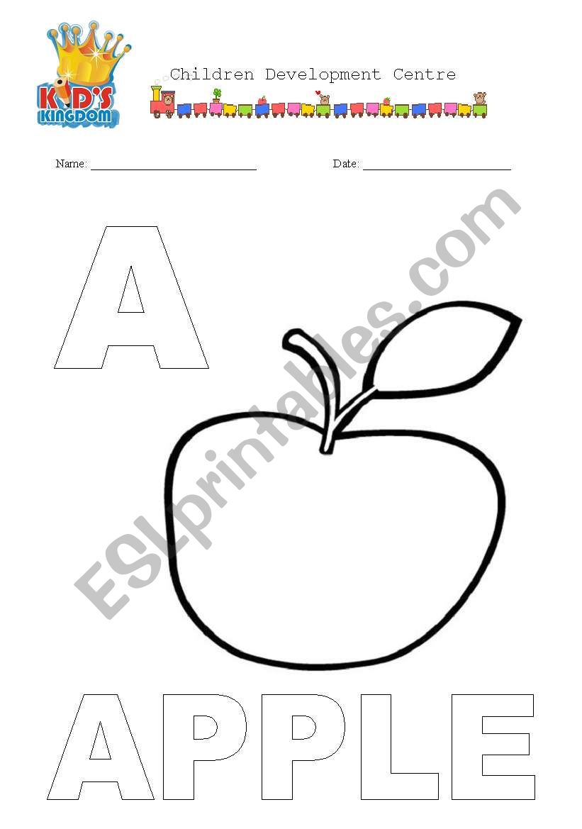 Apple worksheet