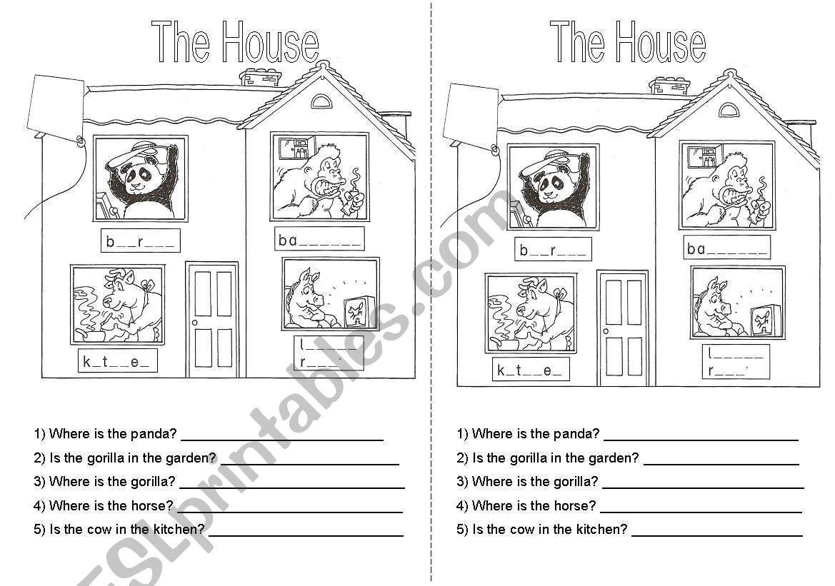 House - Wheres the ...?  worksheet