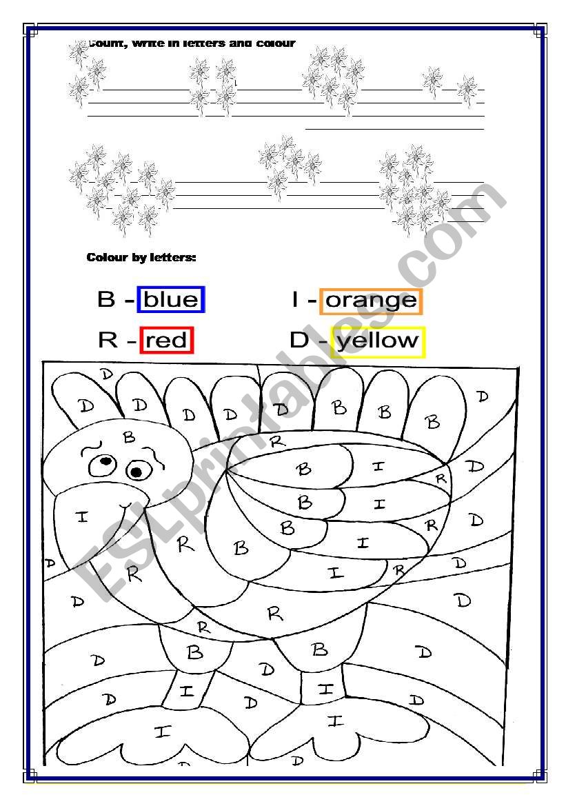 numbers and colors worksheet