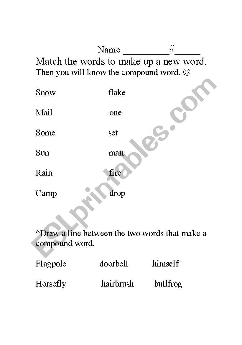 Compound Words worksheet