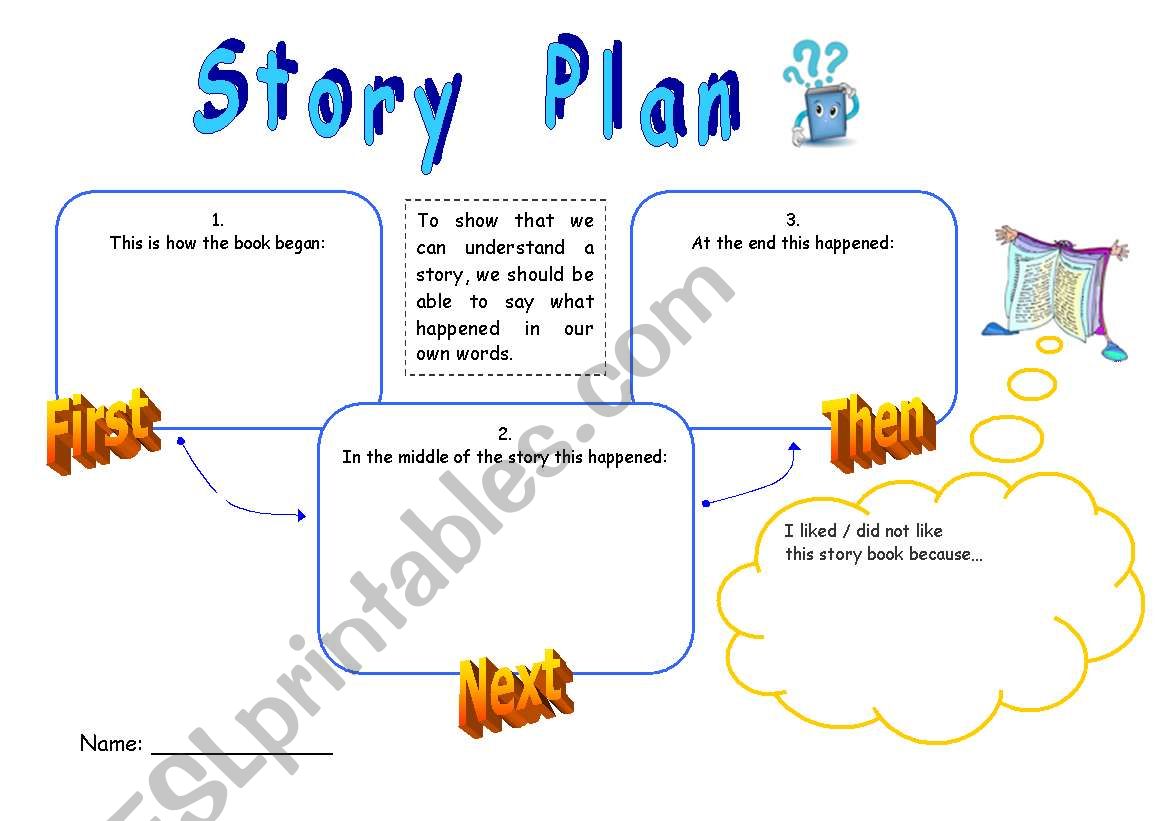 story plan / book report worksheet