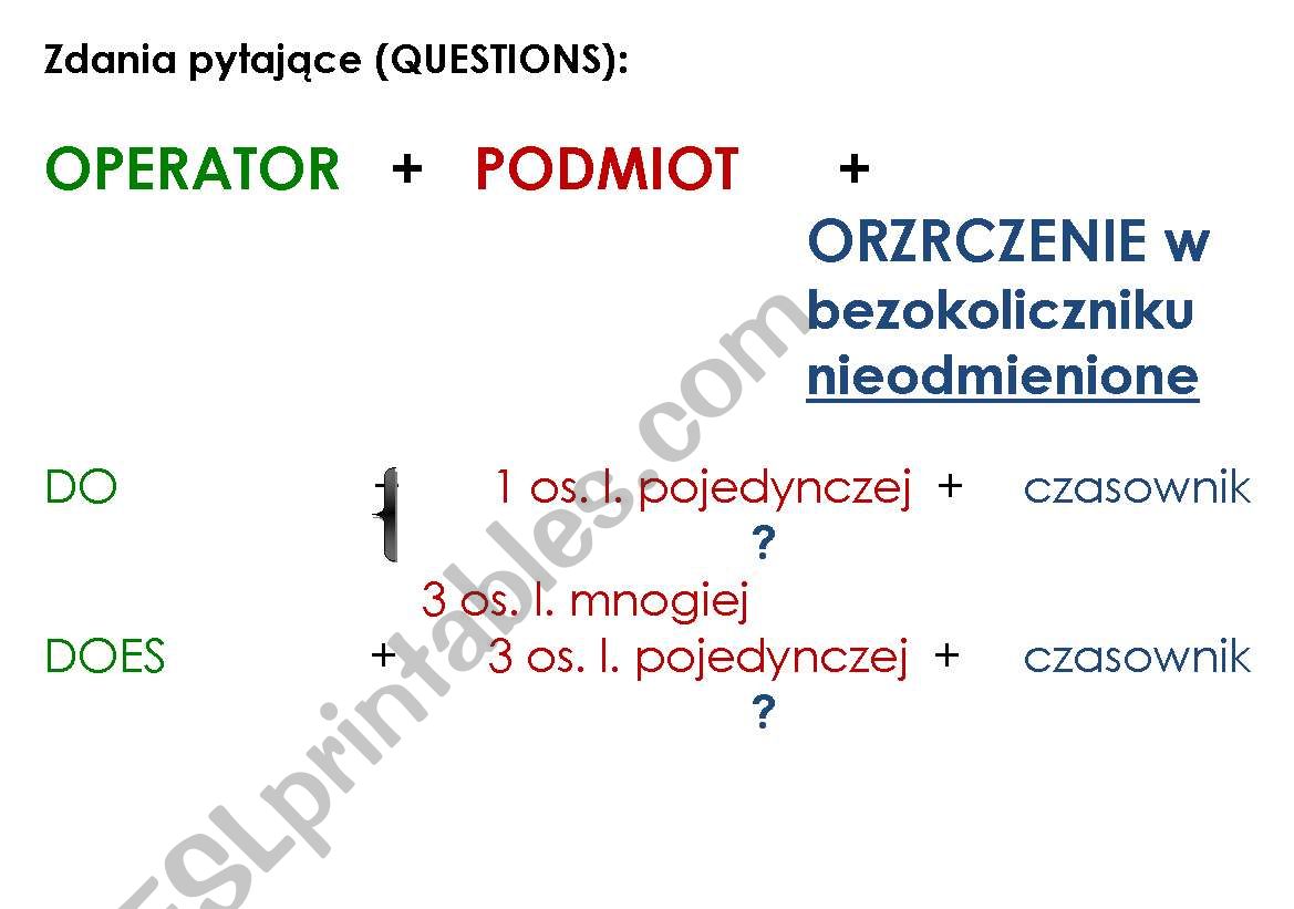 Present Simple - Questions worksheet