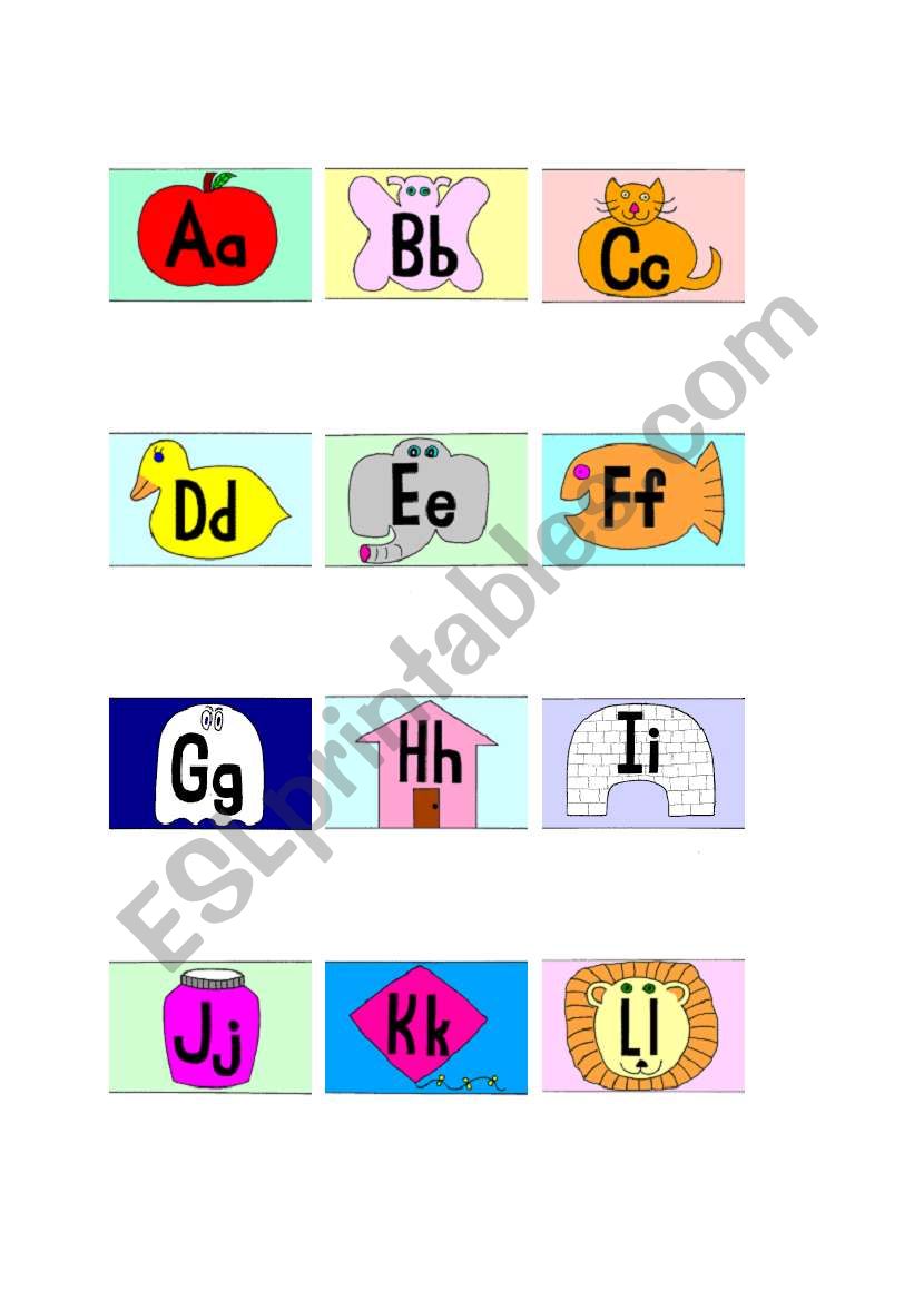 alphabet worksheet