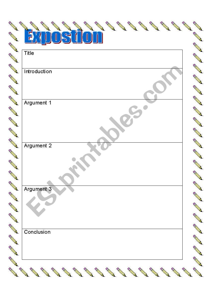 Exposition worksheet