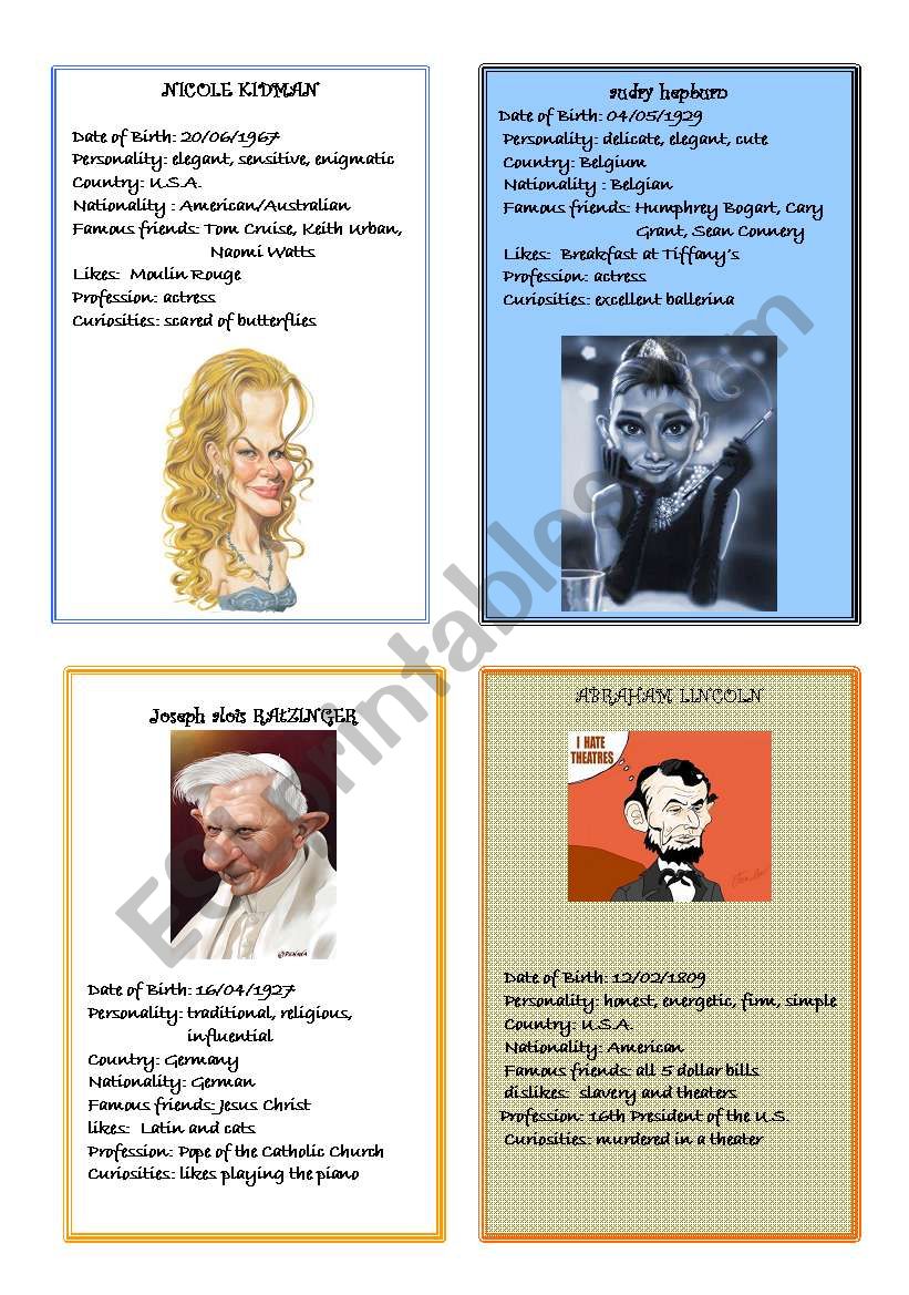 Speaking Cards - Famous People 3