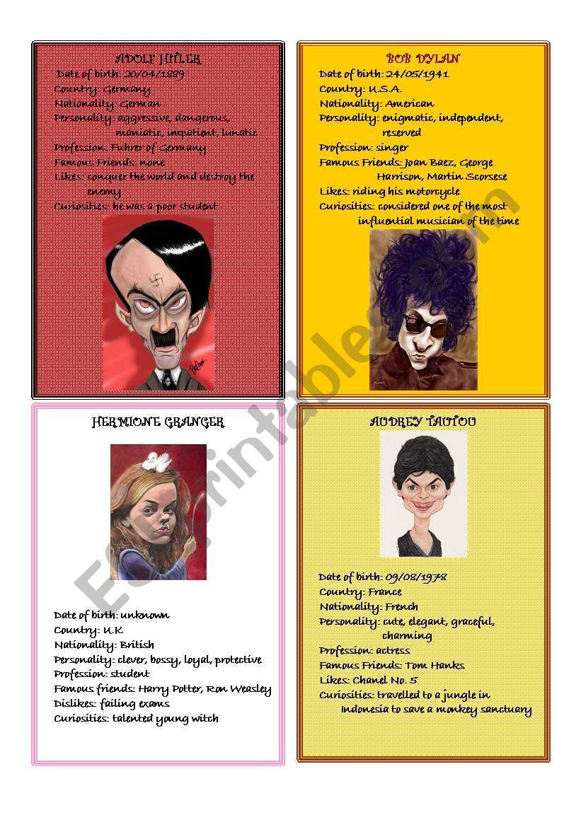Speaking Cards - Famous People 4