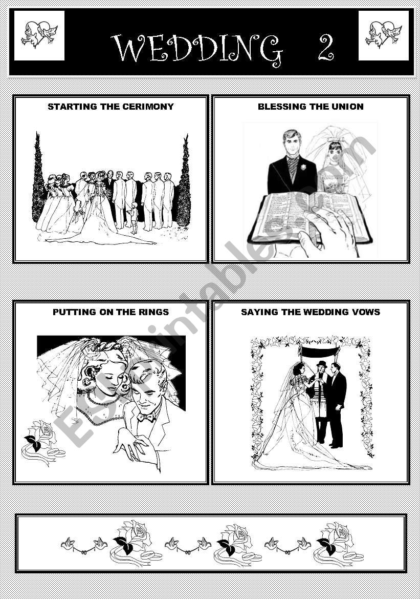 WEDDING PART II - Flash Cards worksheet